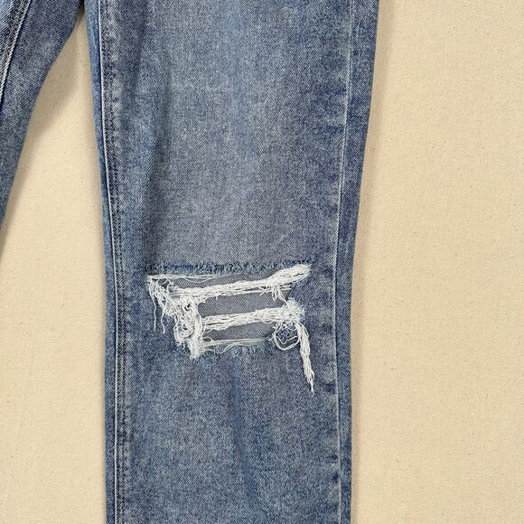 American Eagle Highest Rise 90s Boyfriend Jeans Women’s 2 Blue Denim Stretch‎ - Picture 4 of 16